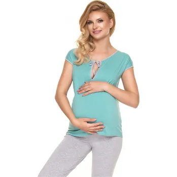 Dámské noční prádlo PeeKaBoo Dámské těhotenské pyžamo Yunu mátová S/M
