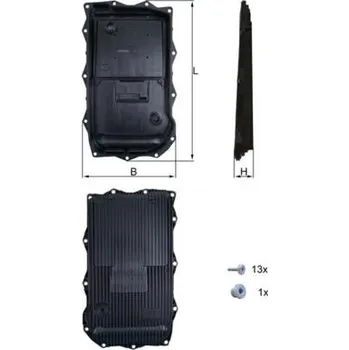 Olejová vana Olejová vana, automatická převodovka KNECHT HX 184KIT