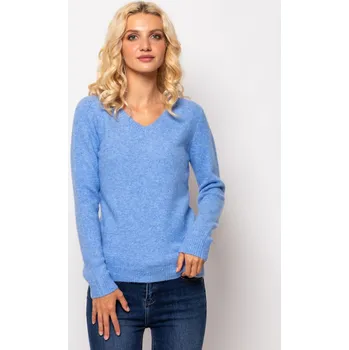 Dámský svetr Heavy Tools dámský svetr Howie s výstřihem do V světle modrý Velikost: XL