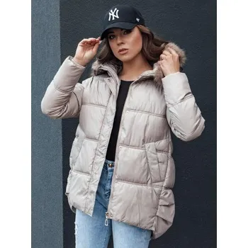 Dámská zimní bunda s kapucí STELLAR béžová