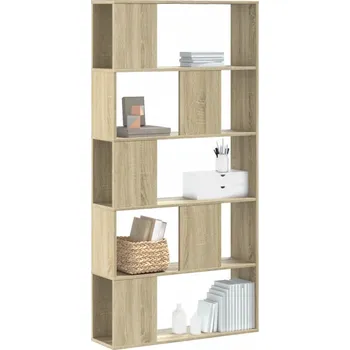 Knihovna vidaXL Knihovna 5patrová artisan 80,5 x 23,5 x 162,5 cm kompozit [852772] Barva: dub sonoma
