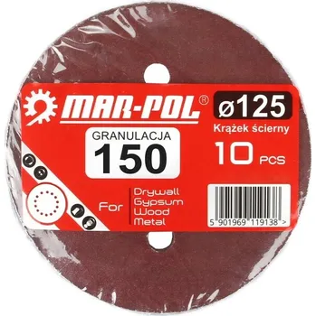 Brusný kotouč Brusný výsek na suchý zip 125mm P150