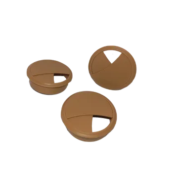 Nábytkové kování Kabelová průchodka 70mm, zaklapávací-buk 04