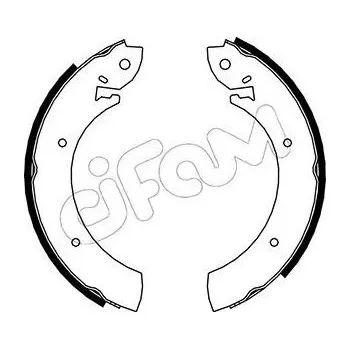 Brzdová čelist Sada brzdových čelistí CIFAM 153-100