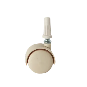 40mm kolečko-bez brzdy (8mm čep+pl.insert)-bílé