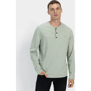 TRIČKO CAMEL ACTIVE HENLEY 1/1 ARM SEA GRASS