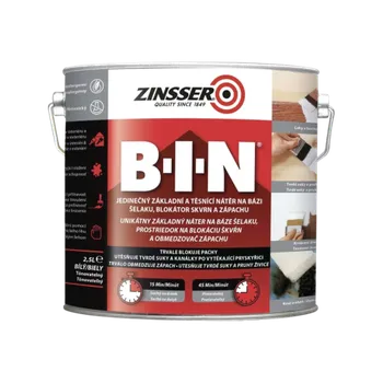 Lak na dřevo ZINSSER B-I-N 2,5 l