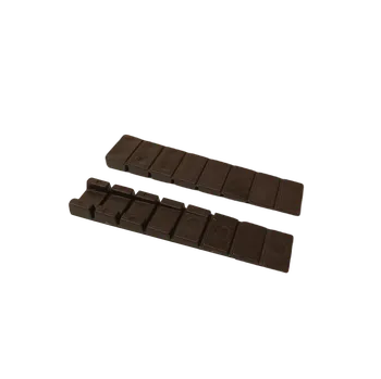 Nábytkové kování Plastová zarážka dveří (100x20mm)-hnědá (1ks)