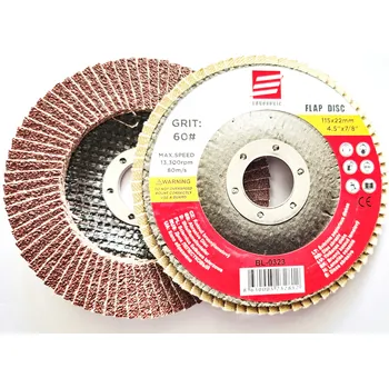 Brusný kotouč Eurosonic Lamelový Brusný Kotouč, 115x22,2mm, Zrnitost A60, 13300 ot/min (Lamelový brusný kotouč 115mm | Kotouč na úhlovou brusku | Kotouč na kov | Kotouč na dřevo | Kotouč na plast | Brusný kotouč | Brusný papír)