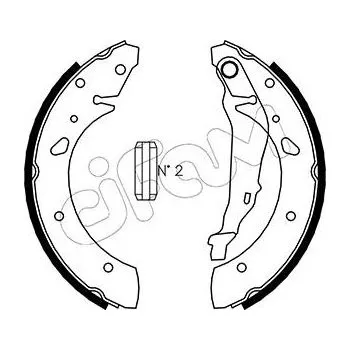 Auto-moto Sada brzdových čelistí CIFAM 153-157