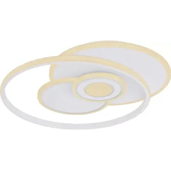 Globo 48442-50 RODERICK - Moderní lustr s dálkovým ovladačem, LED 50W, 3000 - 6000K, 54 x 46cm (Stmívatelný bílý stropní lustr s dálkovým ovládáním)