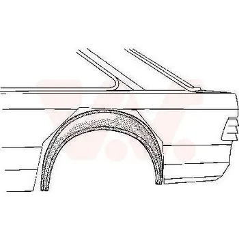 Podběh karosérie Dutina kola VAN WEZEL 1844345