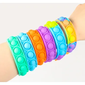 POP IT Pop it náramek 23x2 cm modro-bílý