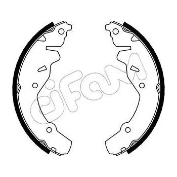 Brzdová čelist Sada brzdových čelistí CIFAM 153-029