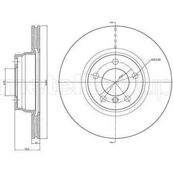 Brzdový kotouč Brzdový kotouč CIFAM 800-1454C