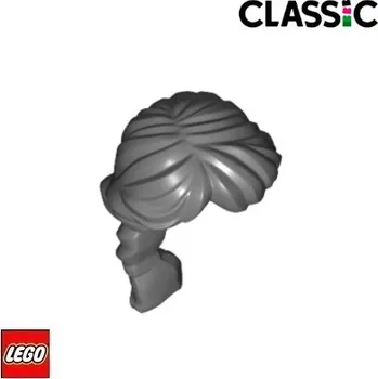 Stavebnice LEGO LEGO® Dílky na figurky LEGO Vlasy Dlouhé s Copem / 88286 Barva: Tmavě-Šedá 88286