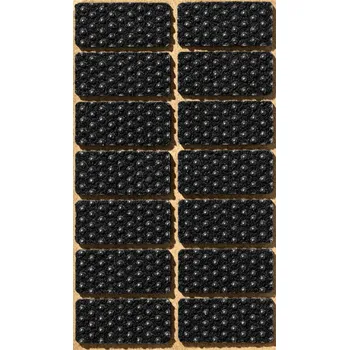 Podložka pod nábytek Samolepicí filc-obdélníkový, 20x44mm (14ks/arch)-černý