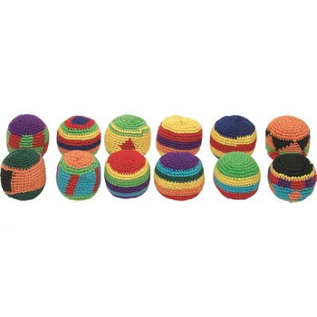 Dětský míč Goki Háčkovaný žonglovací míček hakisák 5 cm mix barev