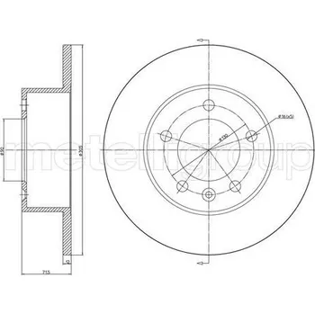 Auto-moto Brzdový kotouč CIFAM 800-1287C