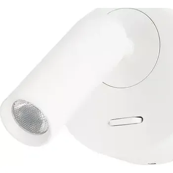 Nástěnné svítidlo Minimalistické nástěnné svítidlo Lugano Round bílá