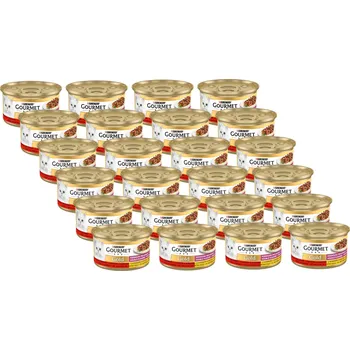 Purina Gourmet Gold s hovězím a kuřecím masem v omáčce 24x85g