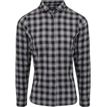 Dámská košile Premier Dámská kostkovaná košile Mulligan Šedá a černá XL