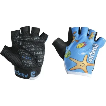 Cyklistické rukavice Extend NUBBI modrý oceán 4-6 let (Rukavice dětské Extend NUBBI modrý oceán 4-6r.)