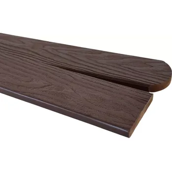 Plotovka Gutta WPC plotové prkno 3D 71x11x1500 mm s rovnou hlavou, oak brown