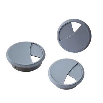 Nábytkové kování Kabelová průchodka 70mm, zaklapávací-šedá 35