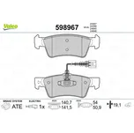 Sada brzdových destiček, kotoučová brzda VALEO 598967