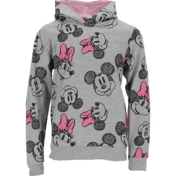 Dívčí mikina dovoz EU Dívčí mikina Minnie vel. 98/104-134/140 šedá potisk
