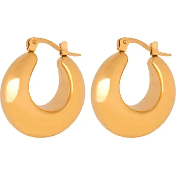 Náušnice Troli Výrazné pozlacené kruhové náušnice VAAXF594G + 2 měsíce na vrácení zboží