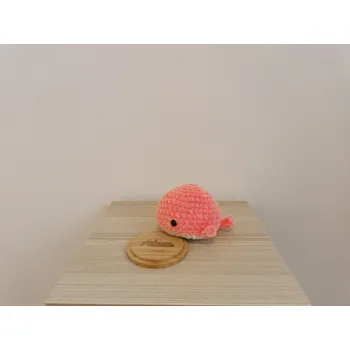 plyšák Velryba Růžovo - bílá