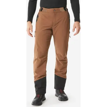 Pánské kalhoty QUECHUA Pánské zimní turistické vodoodpudivé kalhoty SH 500 M KAŠTANOVÁ|ČERNÁ