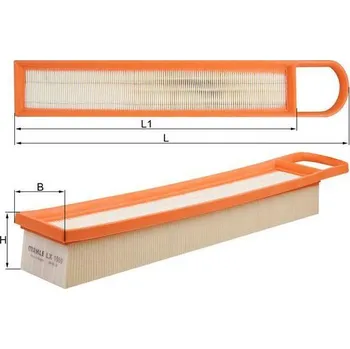 Vzduchový filtr Vzduchový filtr MAHLE LX 1969