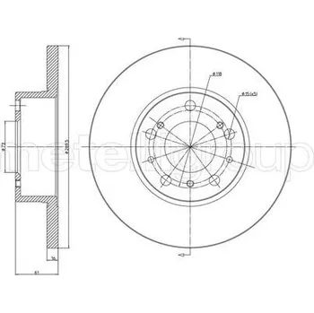 Brzdový kotouč Brzdový kotouč CIFAM 800-161