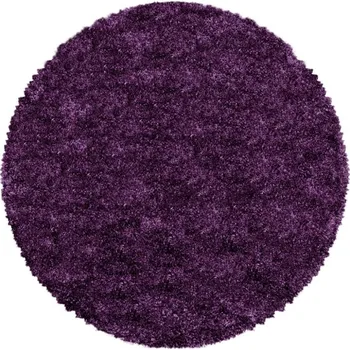 Koberec Kusový koberec FLUFFY 3500 Lila kruh Rozměr: 80x80 cm