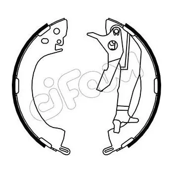 Auto-moto Sada brzdových čelistí CIFAM 153-251Y