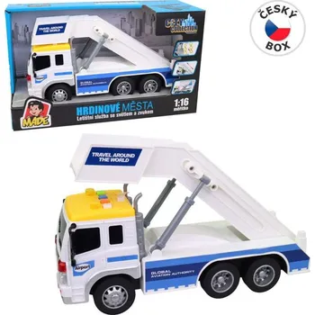 Auto letištní služby, vysunovací a polohovací schody, na baterie, světlo a zvuk, 26 cm