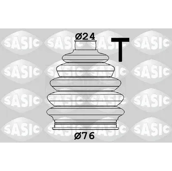 Manžeta ke kolu Sada měchů, hnací hřídel SASIC 1906163