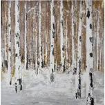 Ručně malovaný obraz 70x70 cm Birch Wood – Wallity ID_1550384