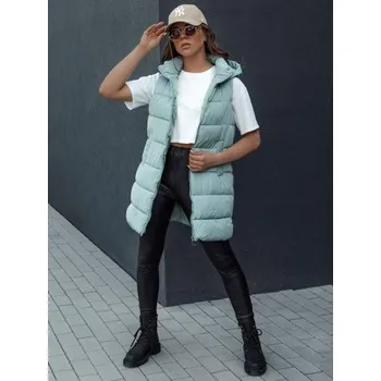 Dámská vesta Dámská prošívaná vesta s kapucí BRITA zelená