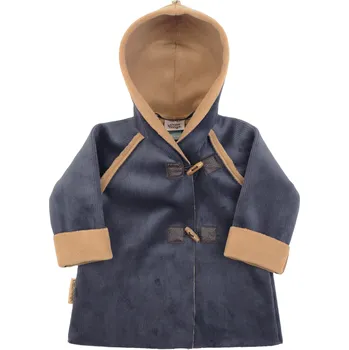 Kojenecká bunda tmavě modrý manšestrový kabátek