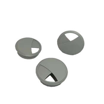 Nábytkové kování Kabelová průchodka 70mm, zaklapávací-sv.šedá 18
