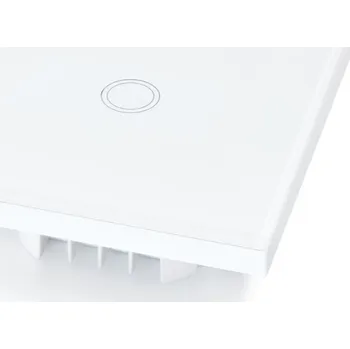 vypínač Dotykový Skleněný Vypínač Světla Jednoduchý Bílý