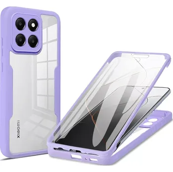 Pouzdro na mobilní telefon Pouzdro Xiaomi 14 Techsuit - ColorVerse 360 Series + ochrana obrazovky, fialové