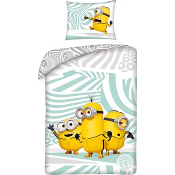 Povlečení HALANTEX Povlečení Mimoni bavlna 140x200 70x90