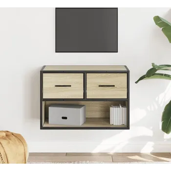 Televizní stolek vidaXL TV skříňka 60 x 31 x 39,5 cm dřevo a kov [848913] Barva: dub sonoma