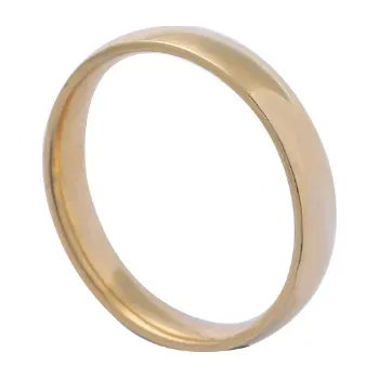 Prsten Zlacený ocelový prsten Boris - 54