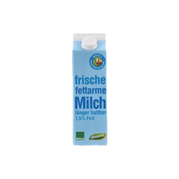 Mléko Dennree Mléko čerstvé polotučné 1 l bio